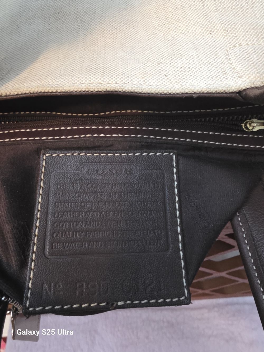 Coach Vintage Linen And Leather Bleecker - Picture 5 of 6